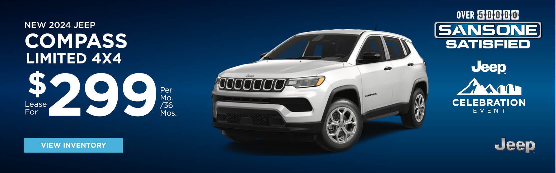 New 2024 Jeep Compass Limited 4x4 - $299/36 months