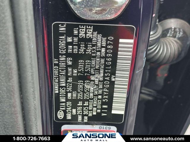 2020 Kia Sorento S