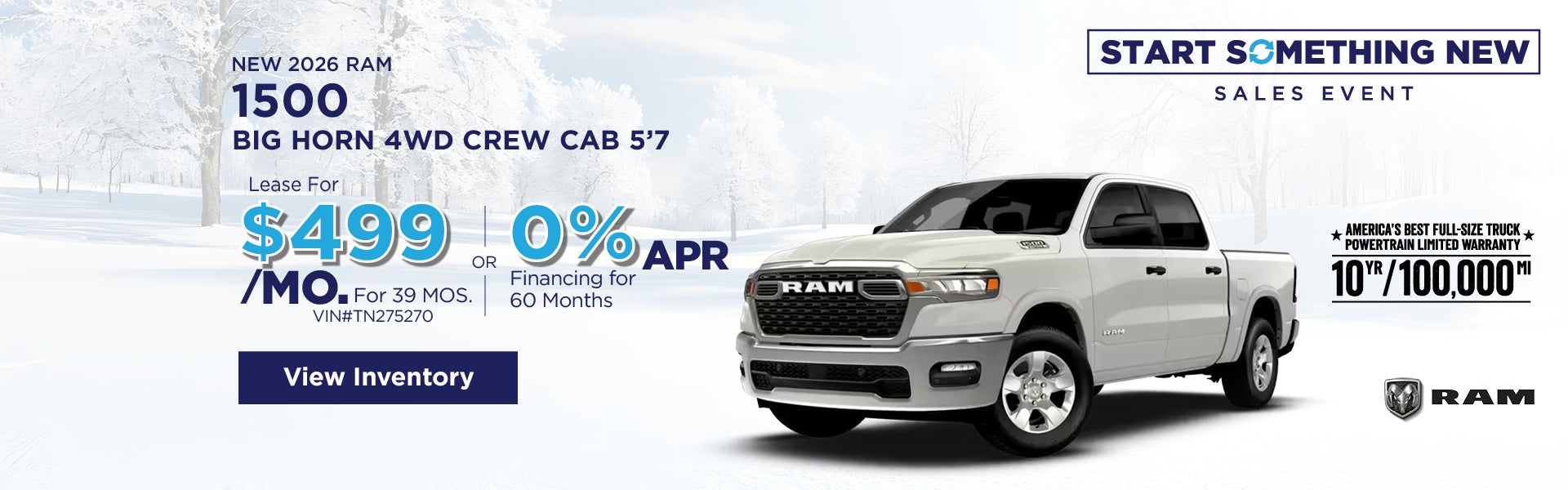 New 2026 Ram 1500 Big Horn 4WD Crew Cab 5’7