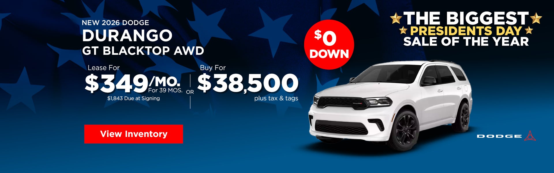 New 2026 Dodge Durango GT Blacktop AW