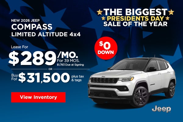 New 2026 Jeep Compass Limited Altitude 4x