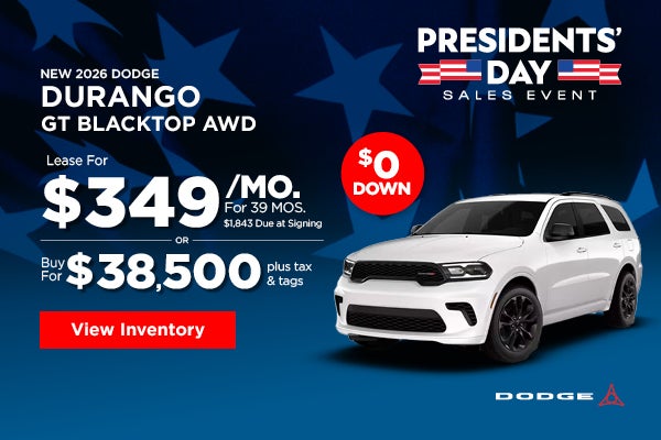 New 2026 Dodge Durango GT Blacktop AW