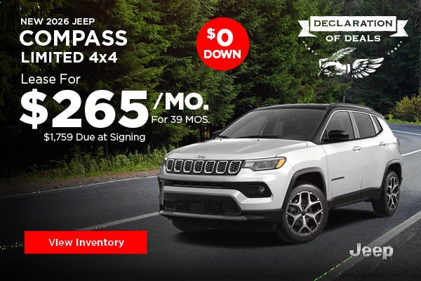New 2026 Jeep Compass Limited 4x4
