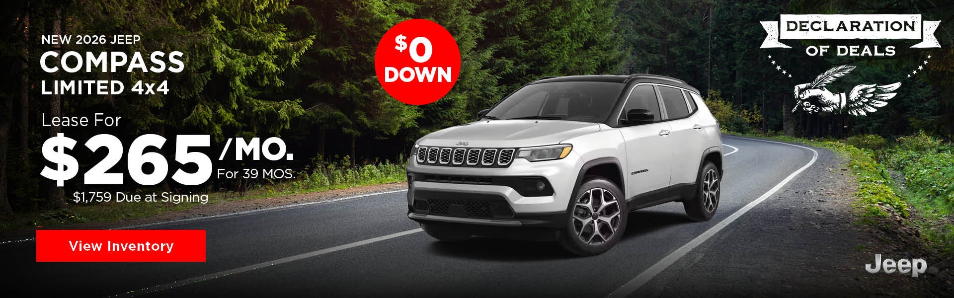 New 2026 Jeep Compass Limited 4x4