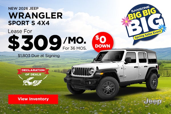 New 2026 Jeep Wrangler Sport S 4x4