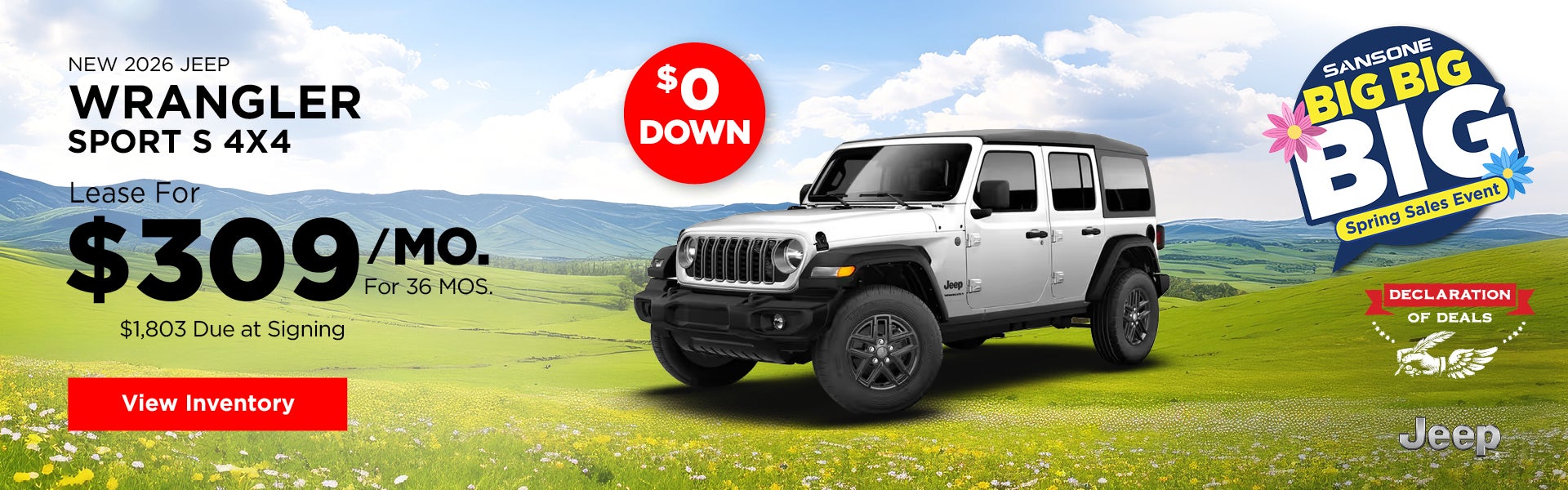 New 2026 Jeep Wrangler Sport S 4x4