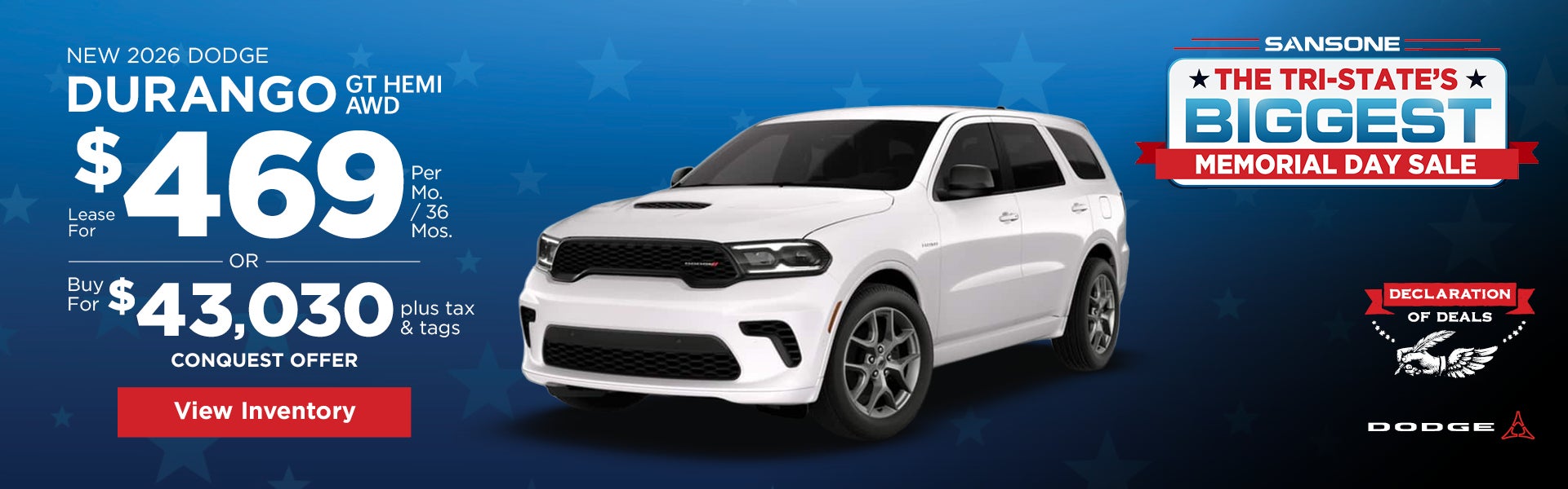 New 2026 Dodge Durango GT Hemi AWD