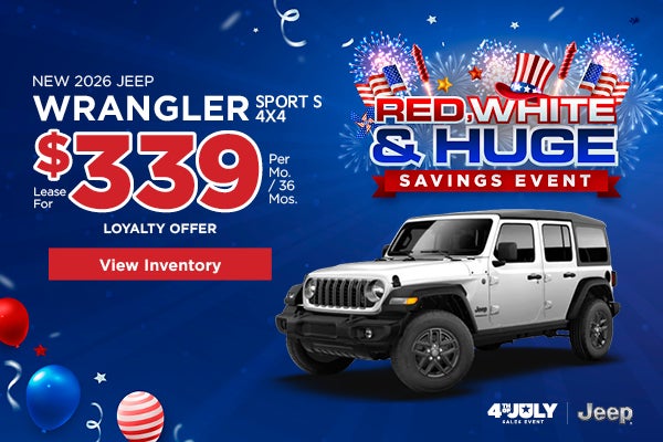 New 2026 Jeep Wrangler Sport S 4x4