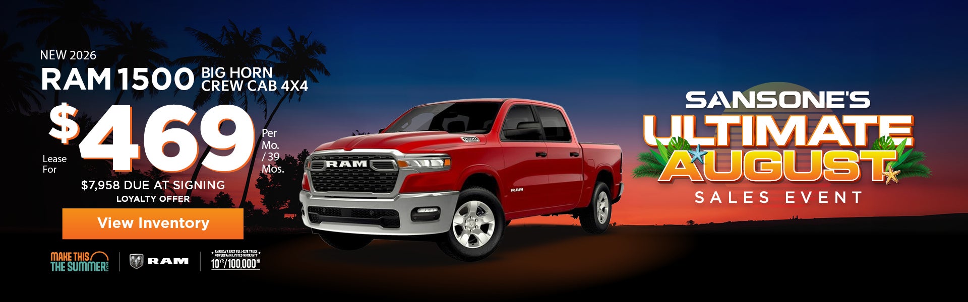 New 2026 RAM 1500 Big Horn Crew Cab 4x4