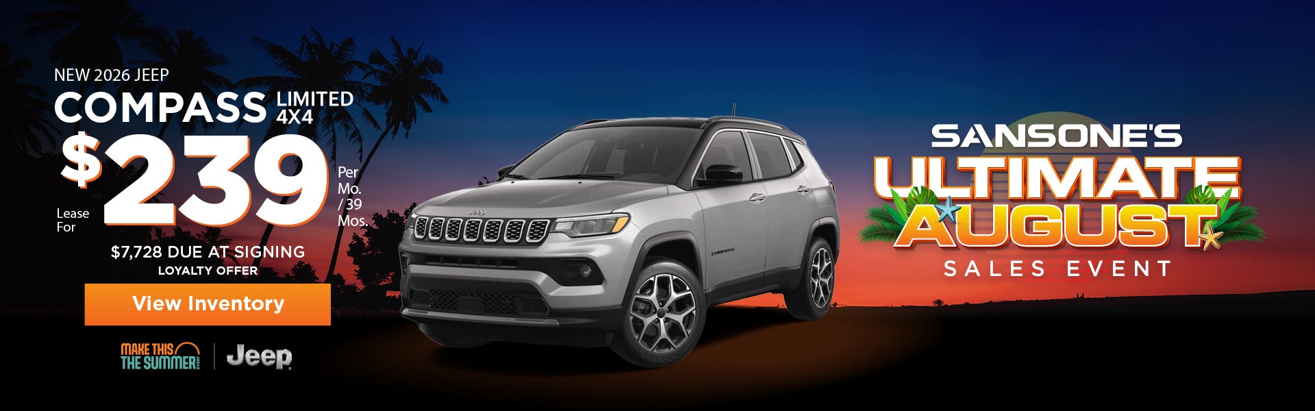 New 2026 Jeep Compass Limited 4x4