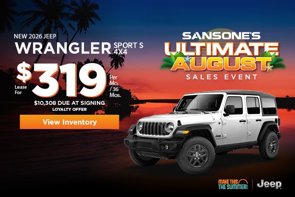 New 2026 Jeep Wrangler Sport S 4x4