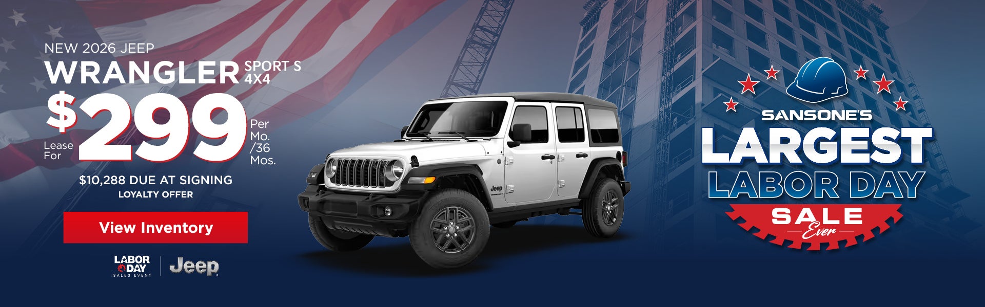 New 2026 Jeep Wrangler Sport S 4x4