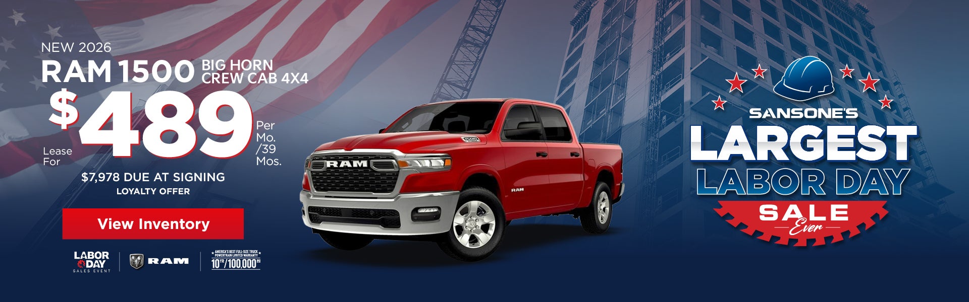 New 2026 RAM 1500 Big Horn Crew Cab 4x4