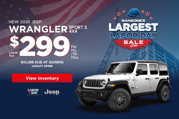 New 2026 Jeep Wrangler Sport S 4x4