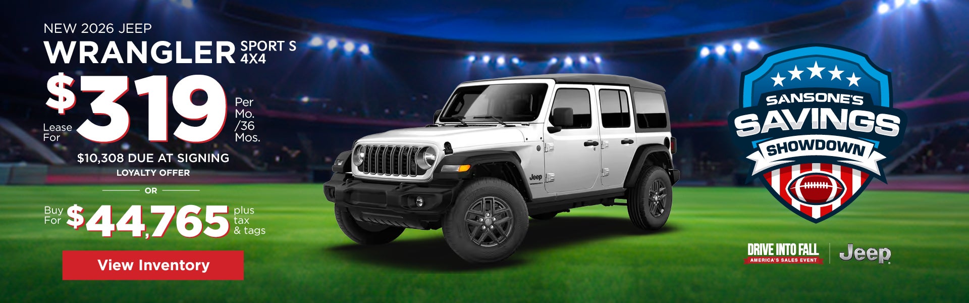 New 2026 Jeep Wrangler Sport S 4x4