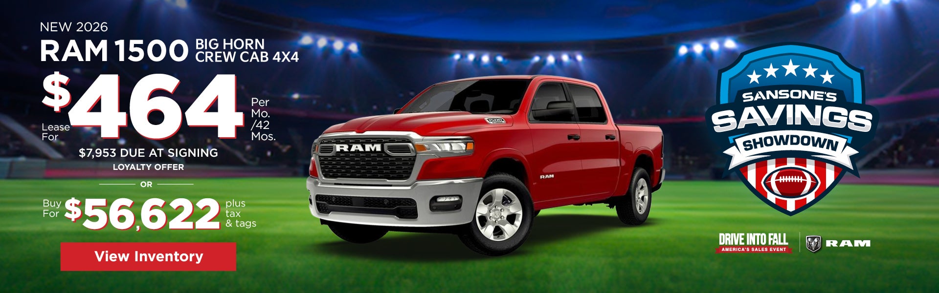 New 2026 RAM 1500 Big Horn Crew Cab 4x4