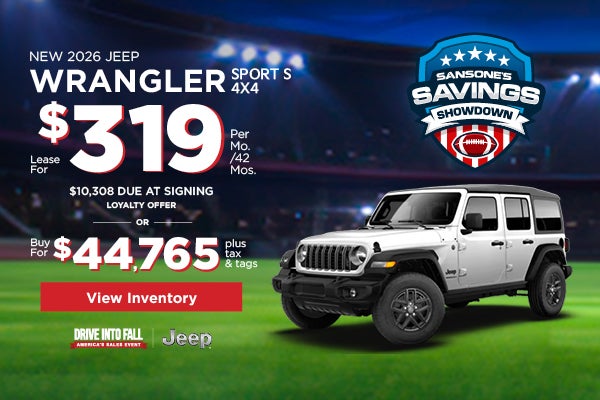 New 2026 Jeep Wrangler Sport S 4x4