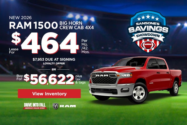 New 2026 RAM 1500 Big Horn Crew Cab 4x4