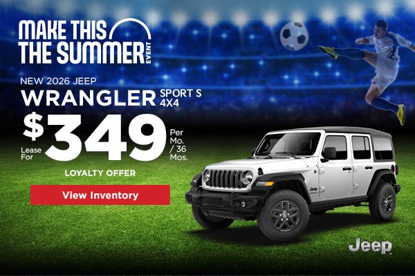 New 2026 Jeep Wrangler Sport S 4x4